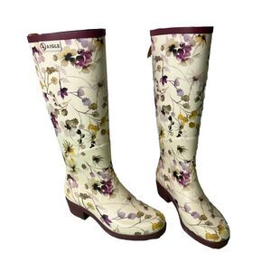 Aigle Miss Juliette Rubber Boots, Wildflower Print, RARE Version. Size 5.5 #2608